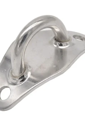 Nuova Collezione Attacco Tangone Curvo Selden con Anello Piccolo - Dimensioni 31mm, Interasse 36mm, Piastra 45x25mm per Vela e Nautica