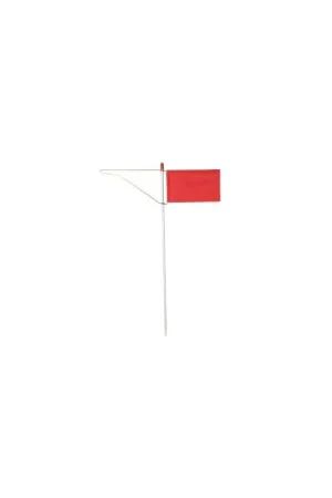 Must-Have Segnavento Standard per Optimist Optiparts con Bandiera Rossa in PVC e Telaio Metallico - Asta da 5mm Compatibile con Perni Comuni