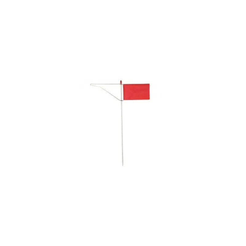 Must-Have Segnavento Standard per Optimist Optiparts con Bandiera Rossa in PVC e Telaio Metallico - Asta da 5mm Compatibile con Perni Comuni