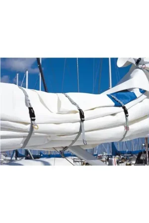Serravele Elastici Regolabili LARGE (set 3 pz.) 28-47cm - Blue Performance - Cinghie elastiche nautiche con anelli colorati identificativi e misure da 113 a 185 cm Di Tendenza