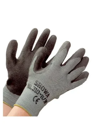 Esclusivo Guanto Showa 310 BlackGrip in Maglia di Cotone/Lattice - Massimo Grip per Vela, Carpenteria e Manutenzione