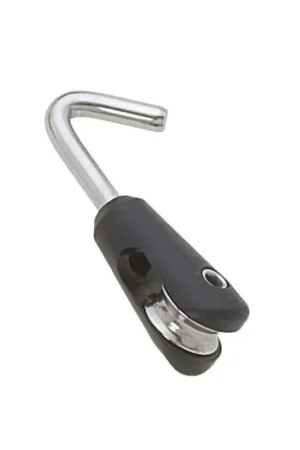 Offerta Speciale Bozzello Micro Ø17mm per Optimist Viadana in Fibra di Carbonio con Carrucola in Acciaio Inox - Peso 8gr, Scotta Massima 5mm