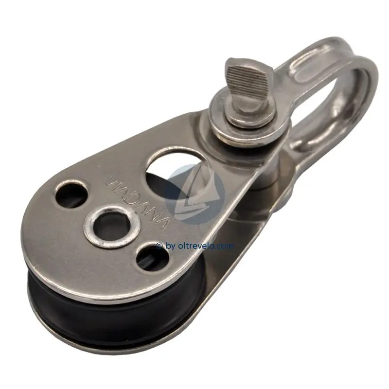 Bozzello Viadana Ø25mm a testa apribile per cavo Ø4mm - Carico rottura 600 kg, ideale per rinvii e utilizzo nautico. Subito Disponibile