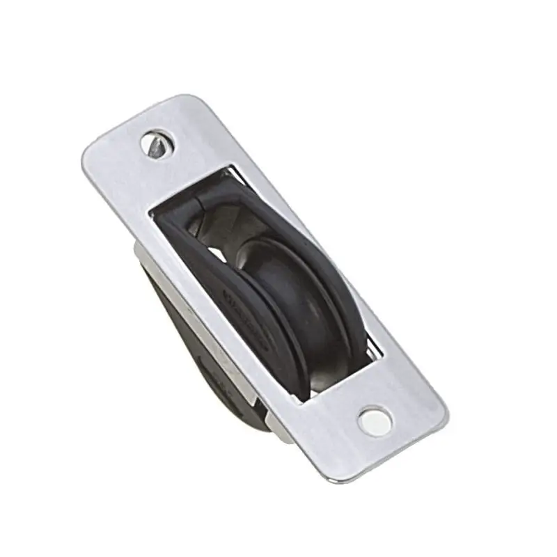 Bestseller Bozzello Ø28mm singolo da incasso Viadana - Bozzelli a sfere per manovre su derive, carico rottura 400 kg, pulegge in Delrin e AISI 316, scotta massima 8mm