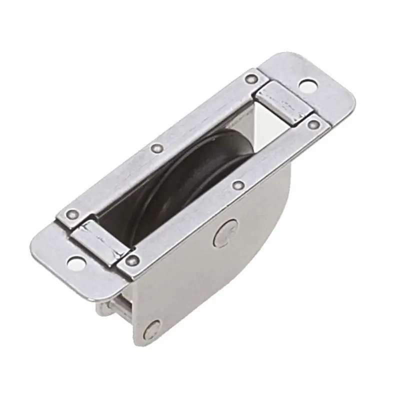 Popolare Rinvio da incasso Viadana Ø40mm su base piana per cavo Ø5mm - Bozzelli e rinvii per cavo metallico, carico rottura 700 kg