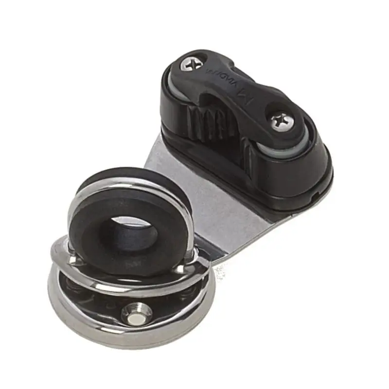Bestseller Base Girevole Viadana con Passascotte e Strozzascotte per Cime fino a 14mm - Torretta in Acciaio Inox e Lega Leggera per Derive e Cabinati a Vela