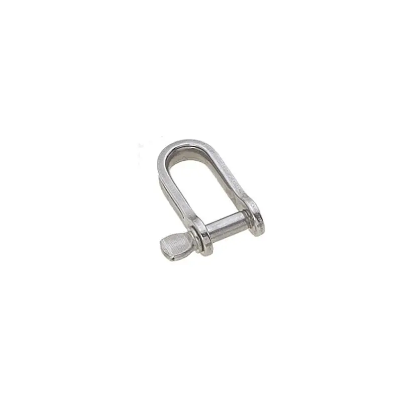 Grillo tranciato Viadana in acciaio inox, diametro perno 6mm, lunghezza 28mm, larghezza 14mm, carico di rottura 2050Kg Promozione Esclusiva