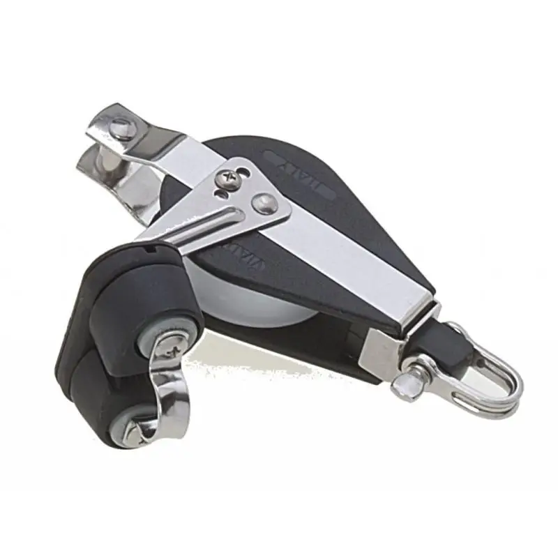 Bozzello Viadana Ø57mm Singolo con Arricavo e Strozzascotte - Cuscinetti in Acciaio Inox, Carico di Lavoro 580 kg, Carico di Rottura 1450 kg Occasione