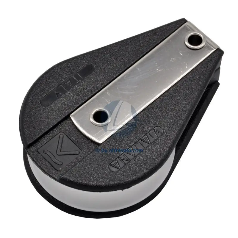 Bozzello Viadana Ø57mm Piano Rinforzato con Cuscinetti in Acciaio Inox - Carico di Lavoro 580 kg, Carico di Rottura 1450 kg, Scotta Massima 12mm Affare