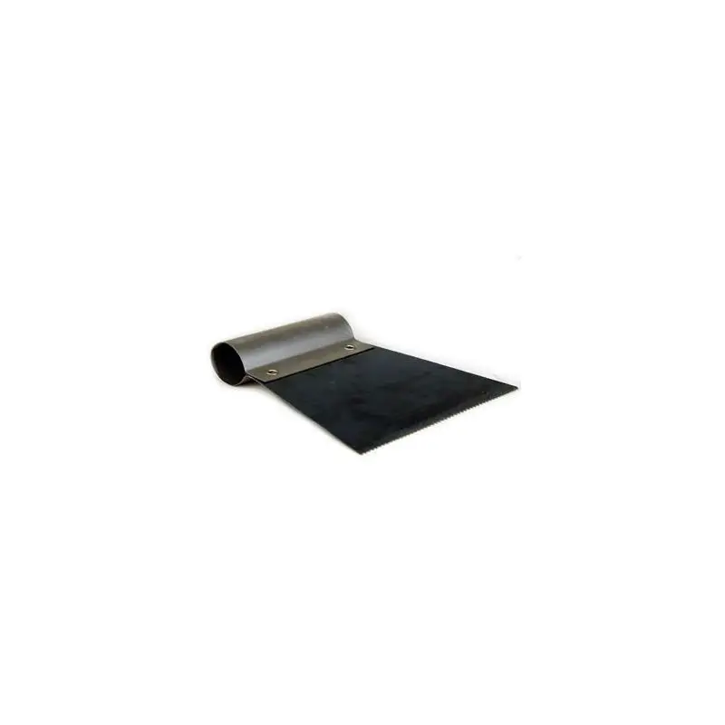 Spatola Dentata Fine Cecchi Gustavo - 12cm, Metallo, Altezza Denti 1,5mm, Ideale per Stuccatura in Spessore Ultimissimo Modello