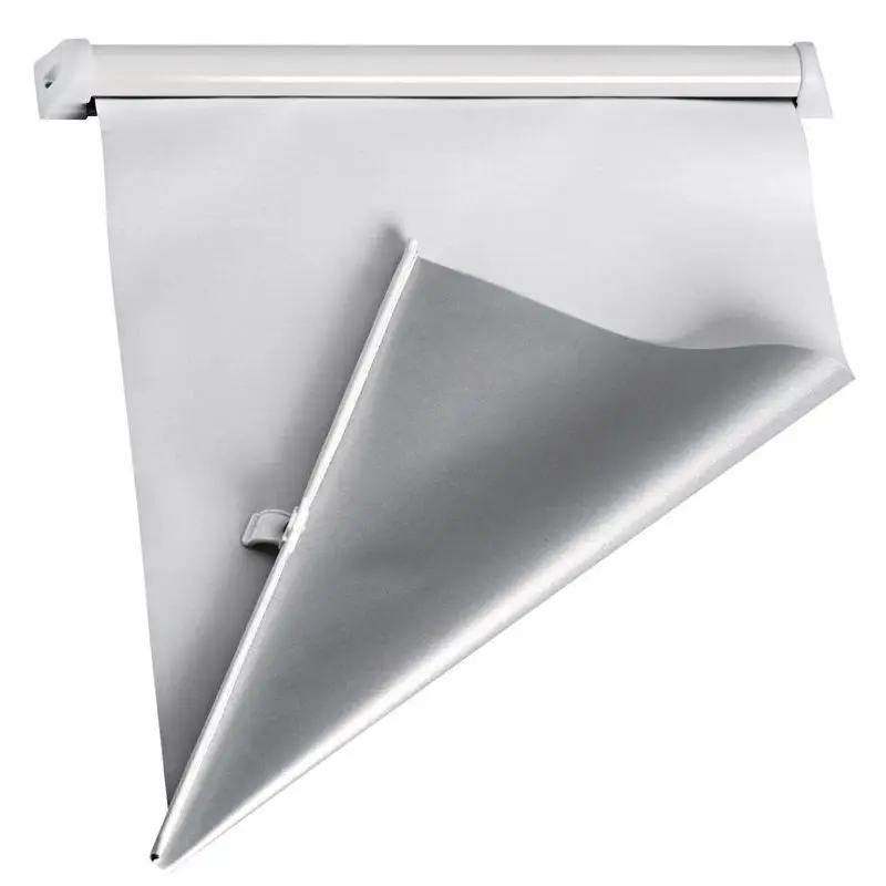 Consegna Rapida Tendina oscurante bianca 680 x 780 mm in alluminio verniciato con resine epossidiche, molle in acciaio inox, tessuto in poliestere metallizzato per oscuramento totale. Montaggio semplice.