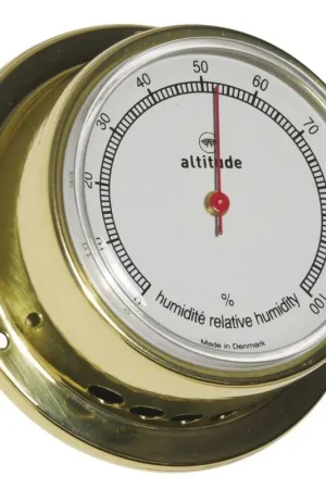 Igrometro Altitude serie 831 mini in ottone lucido per barche e nautica - Strumento di precisione per misurazione dell'umidità Solo Oggi