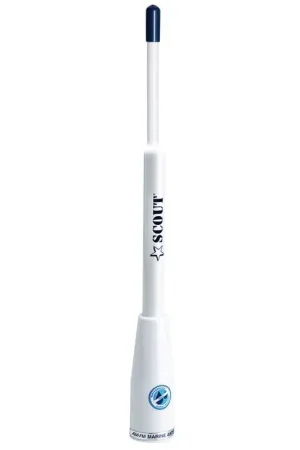 Antenna Scout AM/FM per Barche - Lunghezza 90 cm, Frequenza 88/108 MHz, Impedenza 75 Ω, Completa di Cavo da 4 m Non Perdere