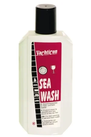 Detersivo liquido concentrato per piatti e posate Yachticon - Utilizzabile con acqua di mare, risparmio di acqua dolce garantito Economico