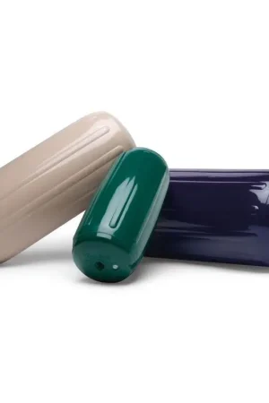 Parabordo Polyform HTM4 Nero Super Rinforzato con Tubo Passante e Valvola di Gonfiaggio/Sgonfiaggio, Testato Singolarmente per Nautica e Vela Offerta