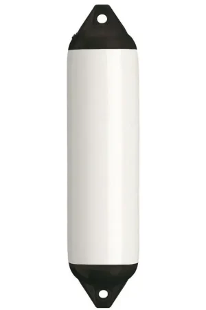 Professionale Parabordo Polyform F13 Bianco con Testate Colorate - Ideale per Alaggio e Protezione Scafi, Valvola di Gonfiaggio Inclusa