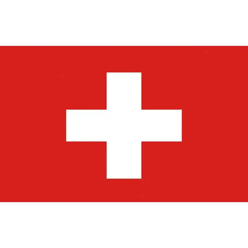 Bandiera Svizzera in poliestere 40 x 60 cm con stampa indelebile per nautica e campeggio Prezzo Di Fabbrica