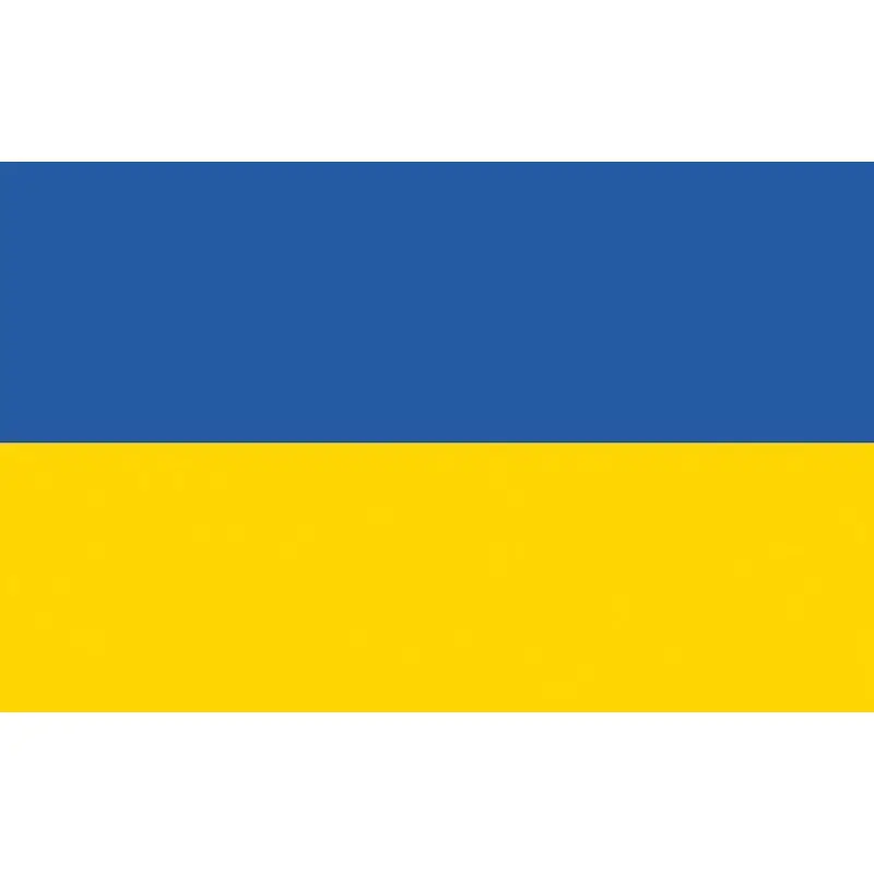 Offerta Speciale Bandiera Ucraina 20 x 30 cm in poliestere con colori indelebili per imbarcazioni