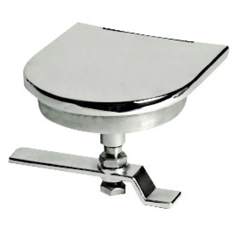 Chiusura Boccaporta Inox 115x110 con Tavella Fissaggio Regolabile e Portalucchetto Incorporato - Acciaio Inox AISI 316 Lucidato a Specchio Non Perdere