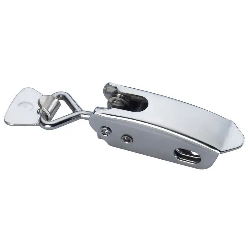 Offerta Lampo Chiusura a leva elastica in acciaio inox lucidato mm 106 con porta-lucchetto e molla di compensazione per barche e nautica