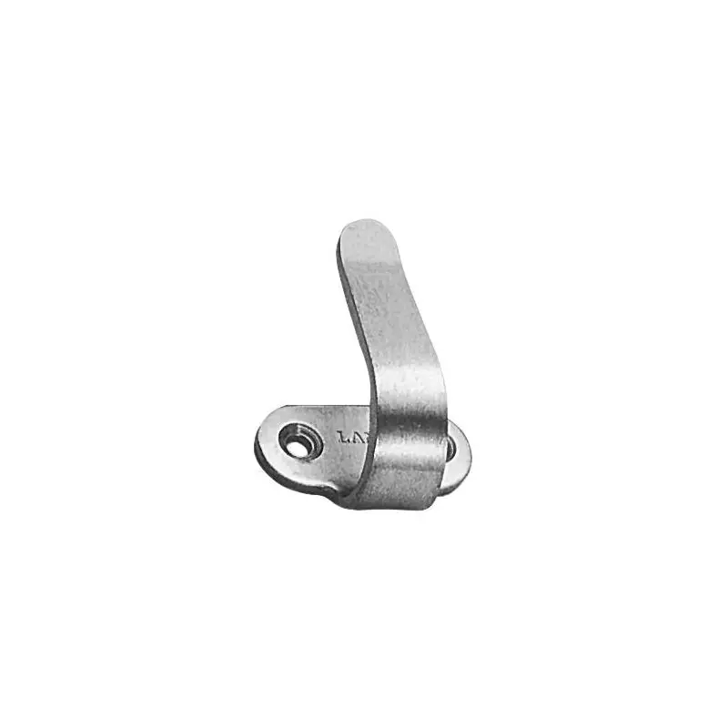 Gancio in acciaio inox lucido per montaggio a parete - mm 40 - ideale per la nautica e la vela Ultimissimo Modello