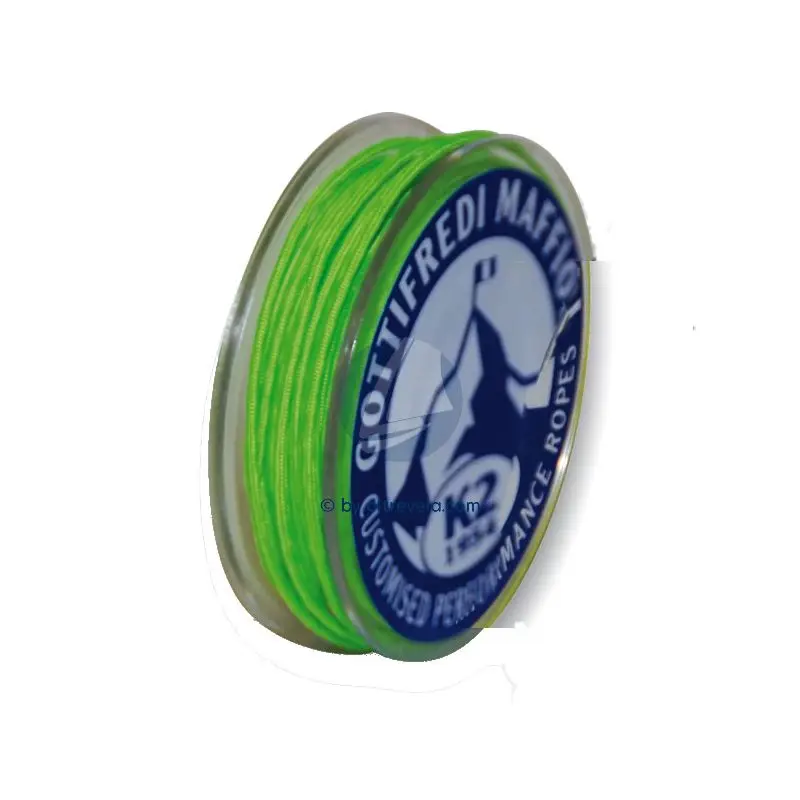 Mini rocchetta da 12m in DYNEEMA Ø1.5mm verde fluo Prezzo Scontato