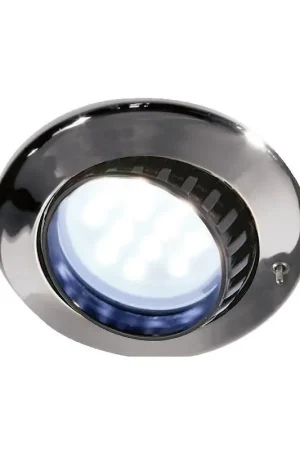 Prezzo Scontato Plafoniera Nautica Comet 9 LED in ABS Cromato con Lente in Vetro Satinato per Illuminazione Barche