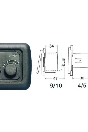 Compra Oggi Stesso Supporto Singolo Grigio CBE per Nautica - Struttura in Plastica, Acciaio Inox e Ottone, Montaggio Facile, Dimensioni 50x50 mm