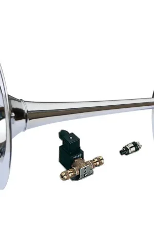 Tromba Nautica Omologata RINA 24V Cromata - Potenza Sonora fino a 75 metri per Imbarcazioni con Aria Compressa di Bordo o Compressore Dedicato Offerta Lampo