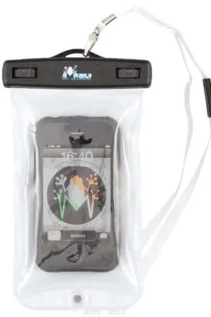 Porta cellulare bianco stagno fino a 6 m per dispositivi touch screen - ideale per nautica e attività all'aperto, compatibile con cellulari, iPhone, GPS e fotocamere. Promozione