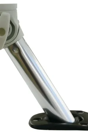 Promo Stagionale Vassoio Portaesche o Portacanne Oceansouth in Polietilene con Supporto Regolabile in Alluminio e Boccola Conica per Nautica e Vela - Accessorio Ideale per Pescatori e Amanti della Nautica