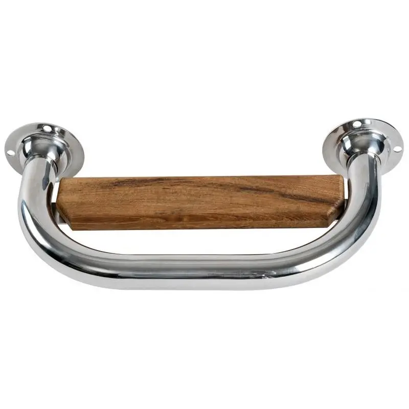 Gradino Risalita Inox/Teak Osculati - Gradino in Teak con Struttura in Acciaio Inox AISI 316 Lucidato per Barche e Nautica Pagamento Sicuro