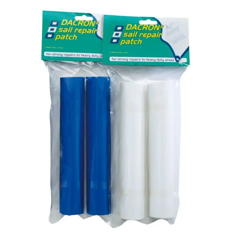 Compra Online Kit Riparazioni Tessuto Bianco PSP Marine Tapes - 2 Rettangoli Autoadesivi da 24 x 37 cm per Vela e Nautica