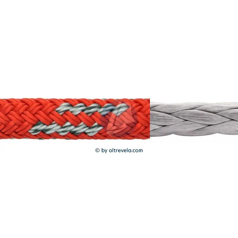 Professionale Doppia treccia DSK75 GLOBALTECH Ø8mm rosso