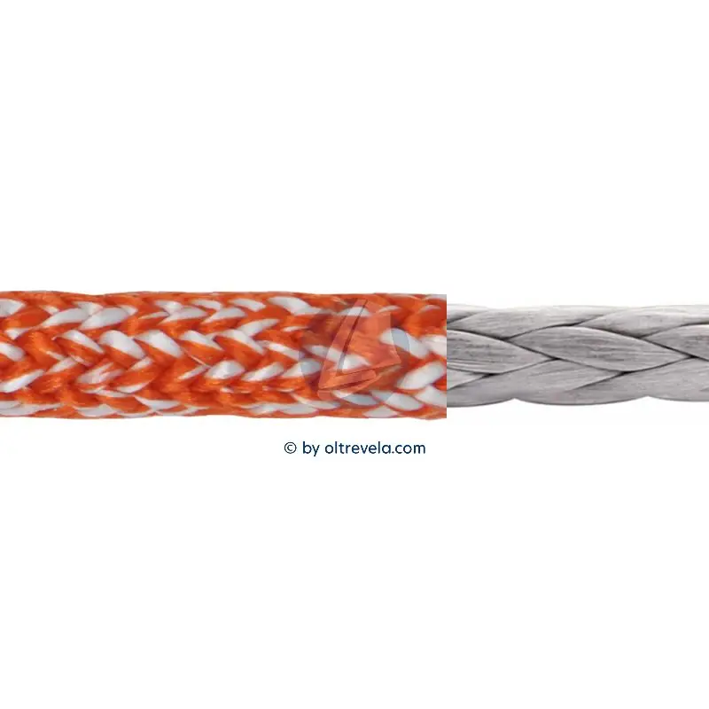 Doppia treccia Dyneema AIRSTAR Ø6mm fibra antiscivolo per Laser® e ILCA® arancio Offerta Speciale