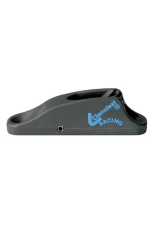 Promo Stagionale Verticale Chiuso Mini con Puleggia Bassa in Alluminio Anodizzato Nero - ClamCleat, Cima 4-8mm
