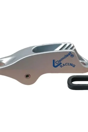Offerta Limitata Chiuso da trapezio ClamCleat con puleggia bassa in alluminio - Modello CL253 (Argento) e CL253AN (Nero) per vela, windsurf e kitesurf - Regolazione altezza 4-8mm - Alta qualità e resistenza alla corrosione - Marca ClamCleat