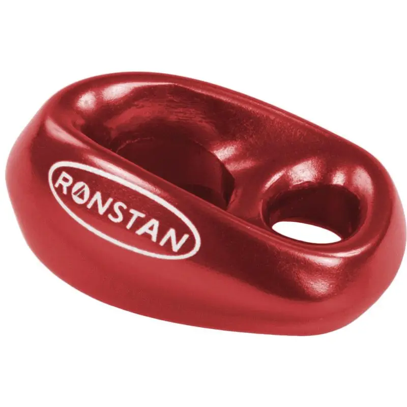 Promozione Esclusiva Bozzello Shock senza puleggia Ronstan per cime Ø3-10mm Rosso - Ultra leggero e compatto in alluminio anodizzato, carico di rottura 1000kg, ideale per utilizzi nautici