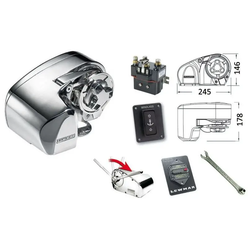 Soddisfatti O Rimborsati Barbotin 6 mm in Acciaio Inox 316 per Lewmar Pro-Series - Installazione Facile e Veloce con Accessori Inclusi, Sistema di Risalita Manuale e Garanzia 5 Anni
