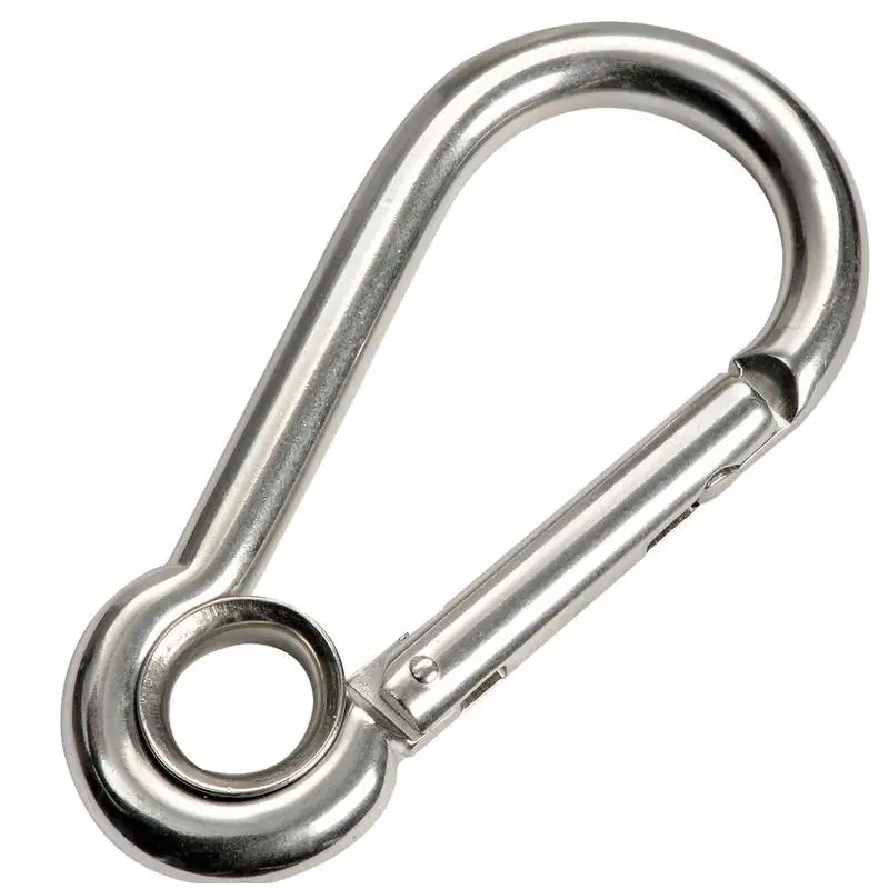 Prezzo Di Fabbrica Moschettone Inox senza Sporgenza 6 mm in Acciaio Inossidabile AISI 316 per Vela e Nautica - Alta Qualità e Resistenza agli Agenti Atmosferici