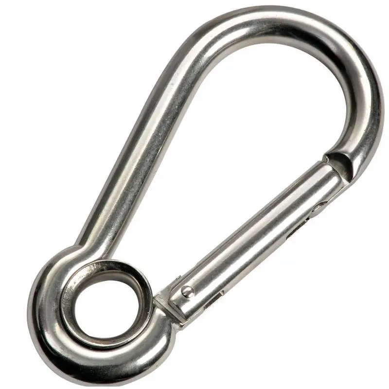 Moschettone in Acciaio Inox AISI 316 Senza Sporgenza 10 mm - Attrezzatura Nautica di Qualità Prezzo Di Fabbrica