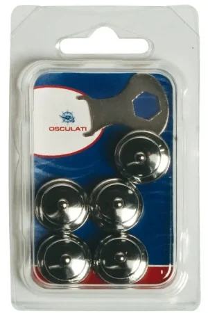 Blister con 5 Bottoni Femmina Loxx da 15 mm - Funzionamento a Pressione con Blocco a Molla per Nautica Spedito Oggi