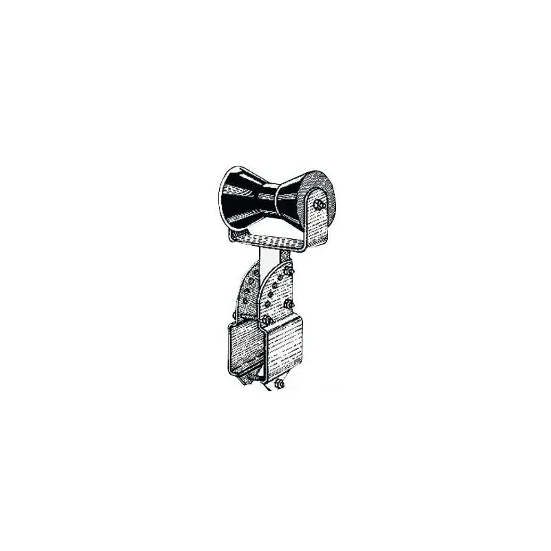 Rullo centrale reggichiglia 70 mm con supporto regolabile a raggiera per barche nautiche Compra Adesso