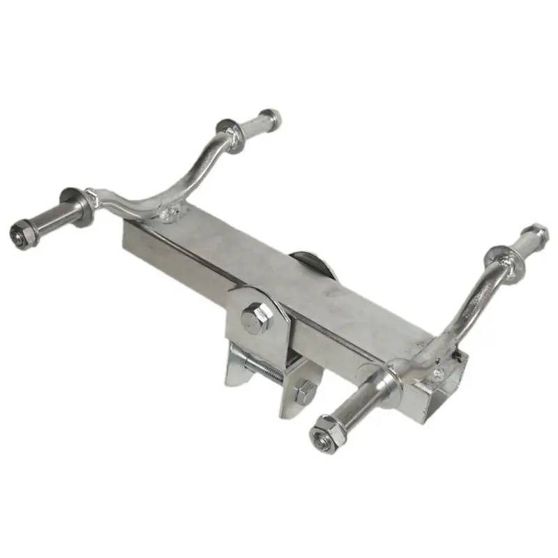 Super Prezzo Staffa per rullo laterale Ø 120 mm a farfalla, tipo rialzato con 4 rulli da 40 mm per nautica e barche