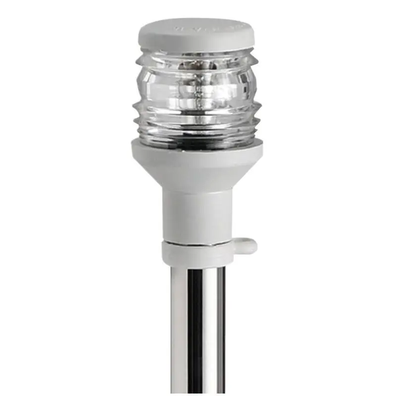 Asta Compact 360° retrattile in acciaio inox AISI 316 con fanale bianco per imbarcazioni sotto i 20 m, portabandiera e luce di coronamento telescopica Prezzo Basso