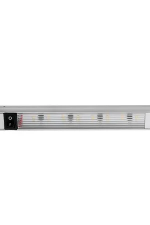 Luce LED rotante Turnstripe 16 LED con interruttore - Alta intensità, alluminio anodizzato e vetro opalino ideale per la nautica Popolare