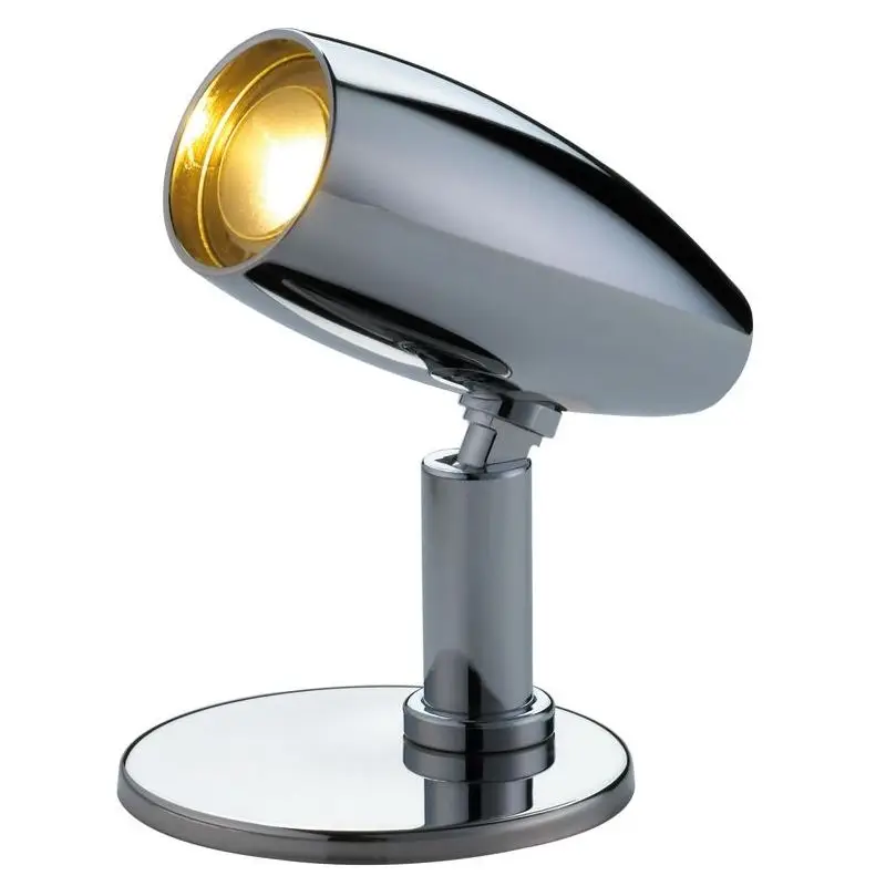 Offerta Del Giorno Faretto LED Kuma e Rana ad Alta Potenza 12/24V con Corpo in Acciaio Inox e Testa in Alluminio Cromato per Nautica - Faretto Rana LED High Power con Interruttore Posteriormente.