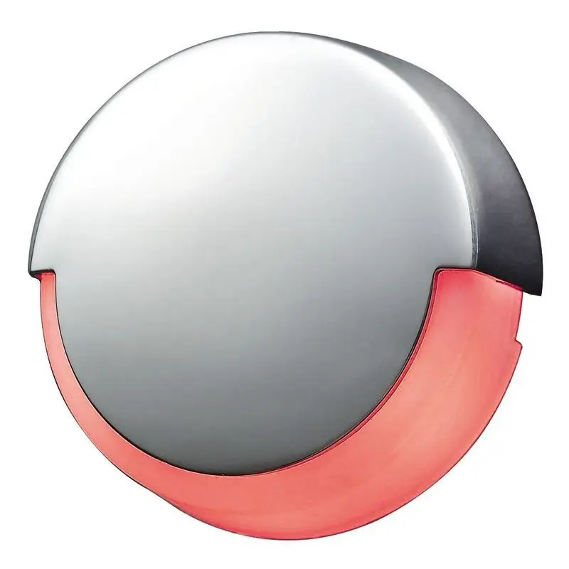 Luce di cortesia LED Adara versoirà in basso con corpo bianco e frontale in acciaio inox lucidato - ideale per ambienti nautici Soddisfatti O Rimborsati
