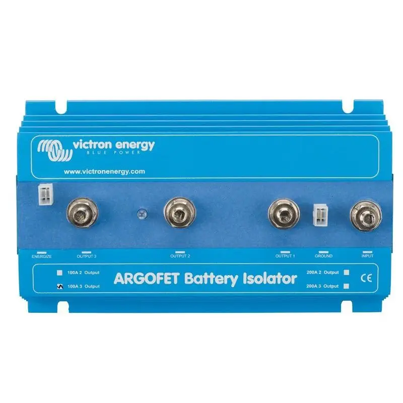 Ripartitore di carica Argofet 3 x 200 A Victron Energy per Nautica - Carica Simultanea di Batterie Senza Collegamenti Tra di Loro e Basso Calo di Tensione Vendita Finale