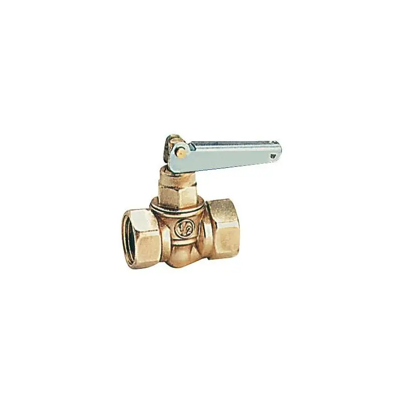 Rubinetto Intercettazione Carburante Ottone 1/2" con Levetta Rotante a 180° a Molla - Grande Passaggio Ultima Occasione